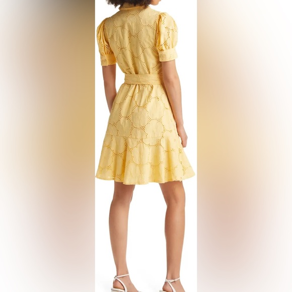 Rachel Parcell Cotton Eyelet Shirtdress sz Small - Picture 7 of 7